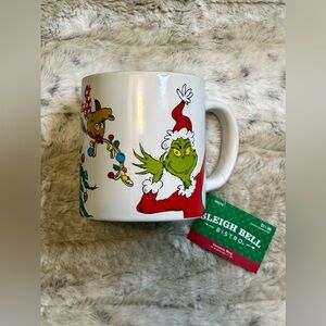*NWT* Bioworld Dr. Seuss Grinch, Cindy Lou and Max White Ceramic Mug, 16oz